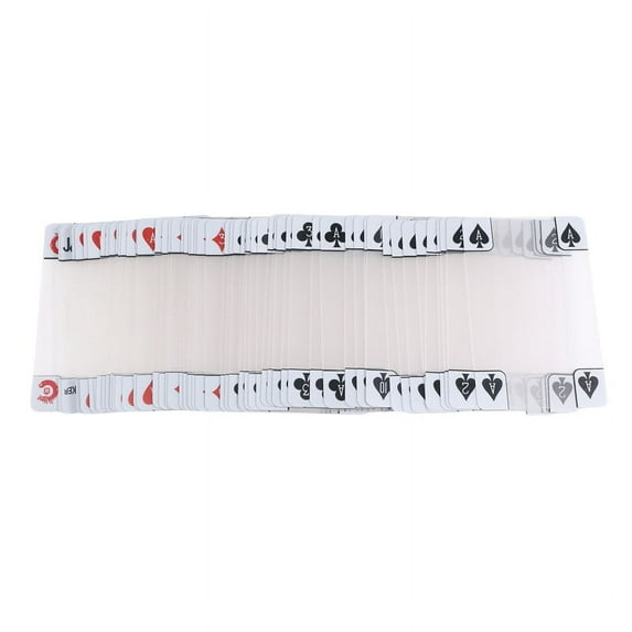 Transparent Plastic Waterproof Poker Novelty Index Playing Cards
