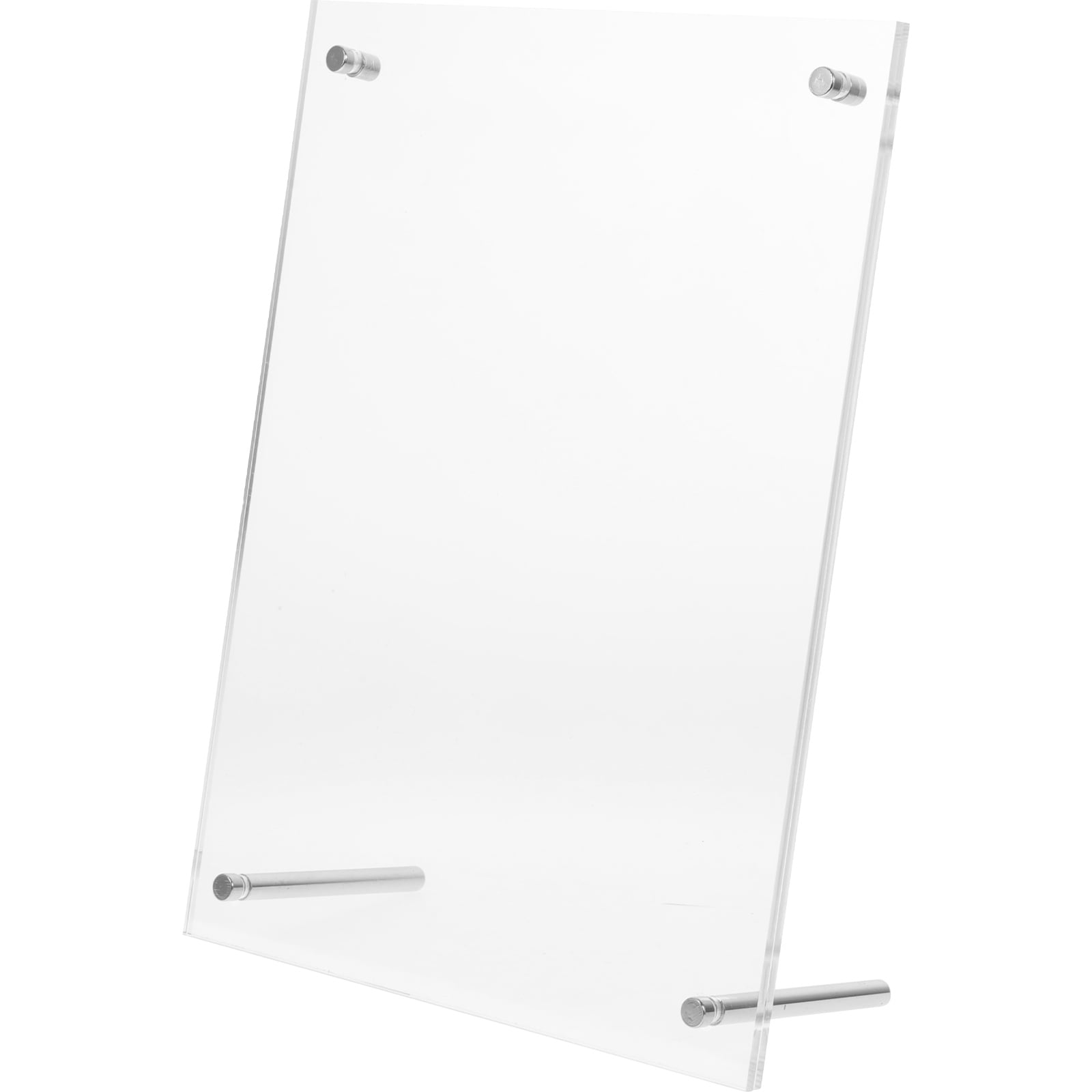 Transparent Poster Stand Frames Office Picture Clear Display Rack