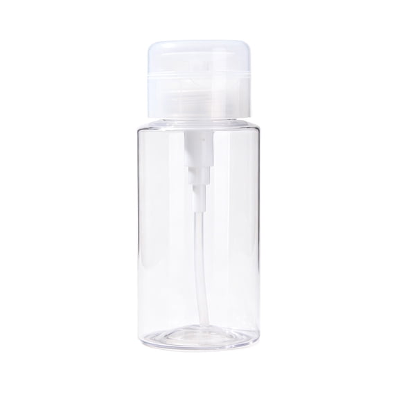 Transparent Press Bottle for Makeup Remover - Travel Size Lotion Container for Skincare Use
