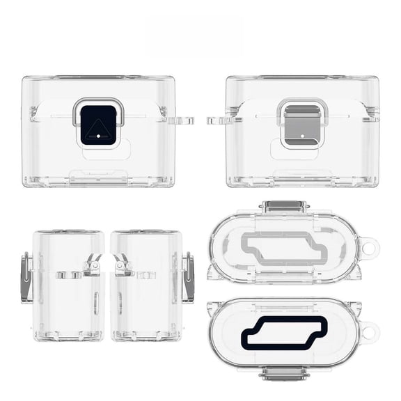 Transparent Protective Case for Sony WF-1000XM6 Wireless Earbuds,Shockproof TPU Clear Cover Shell with Phone Stand Snap Lock & Hook accessories