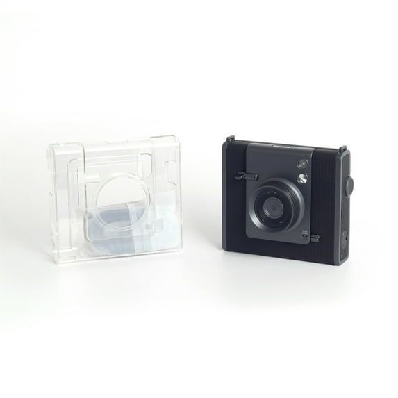 Transparent Protective Case for instax wide EVO Anti-bump Protective Sleeve PC Camera Travel Carrying Case with Shoulder Strap Anti-Scratch Anti-Drop Storage Accessories