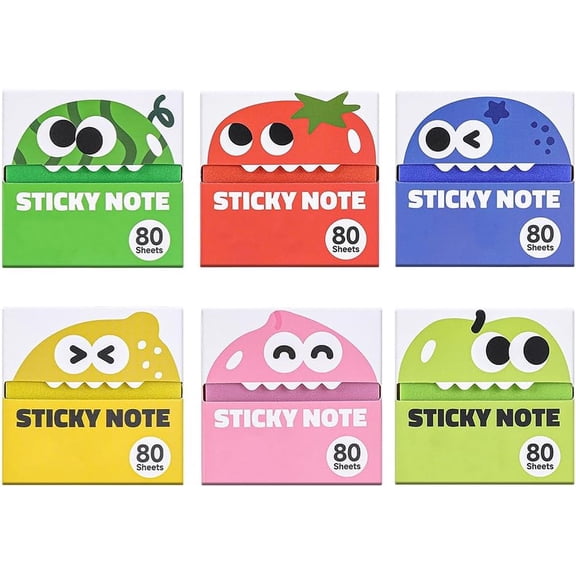 Transparent Pull-Out Sticky Notes (6PCS) | Magic Stationery Pull Out Separator Sticky Notes, 3x3 Inch Clear Reusable Office Sticky Notesfor Office Work Accessories