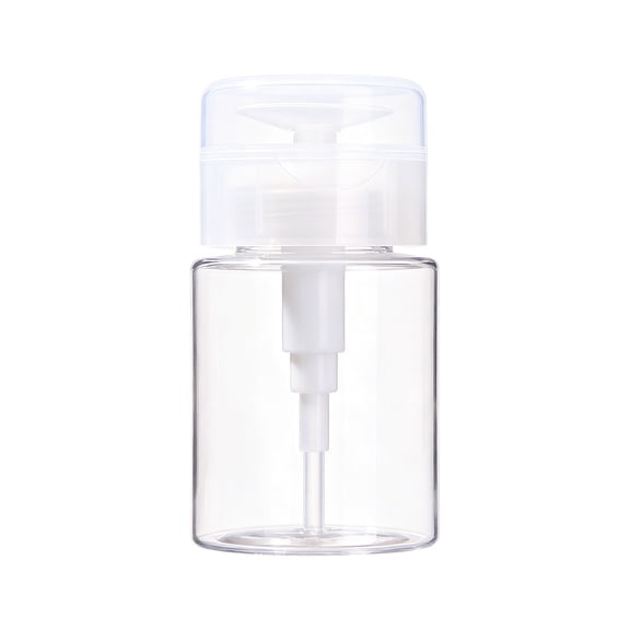 Transparent Push Type Travel Bottle 100ml 150ml 200ml, Leakproof Refillable Container for Makeup Remover Lotion