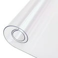 thumbnail image 1 of Transparent Pvc Table Pad, Waterproof Heat-Resistant Table Cover, For Dining Room Kitchen Office Desk With 40X80 Inch Size, 1 of 8