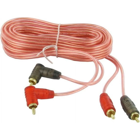 Transparent RCA Interconnect Audio Cables Y Adapter 2 Male