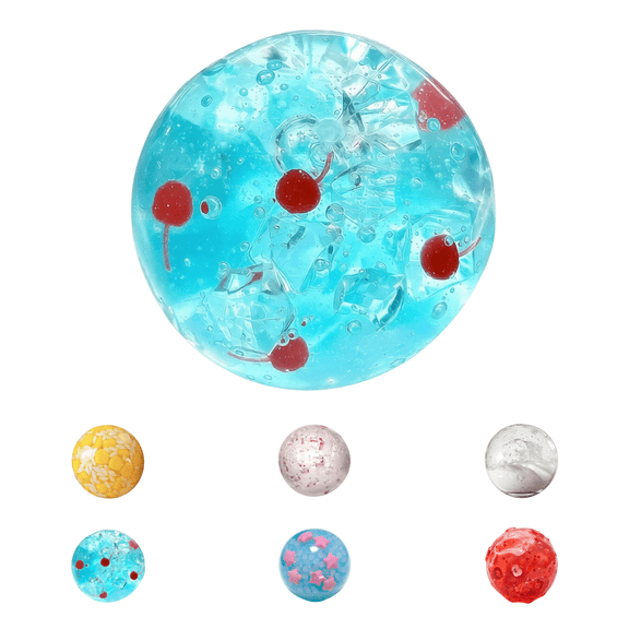Transparent Re‑Moldable Crunch Stress Ball Fidget Toys, Squeeze Toys & Squishy Toys, Sound‑Effect Hand Sphere, Fun Novelty Gift For School Office Desktop Use-D