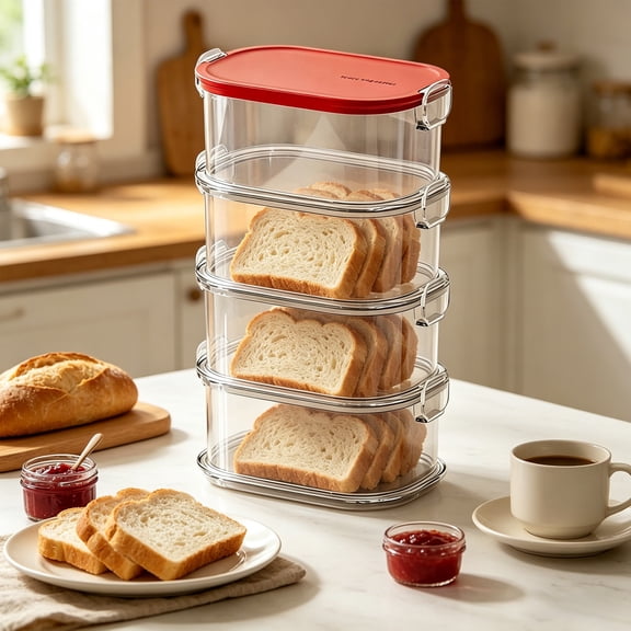 Transparent Rectangular Plastic Food Storage Containers For The Home Ideal For Kitchen Snacks Dried Goods And Keeping Grains And Pulses Fresh