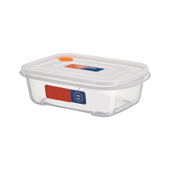 Transparent Rectangular Plastic Food Storage Containers with Lids, Airtight Kitchen Pantry Organization for Snacks Grains Dry Goods, Stackable Space Saving Clear Bins, Microwave & Freezer Safe.