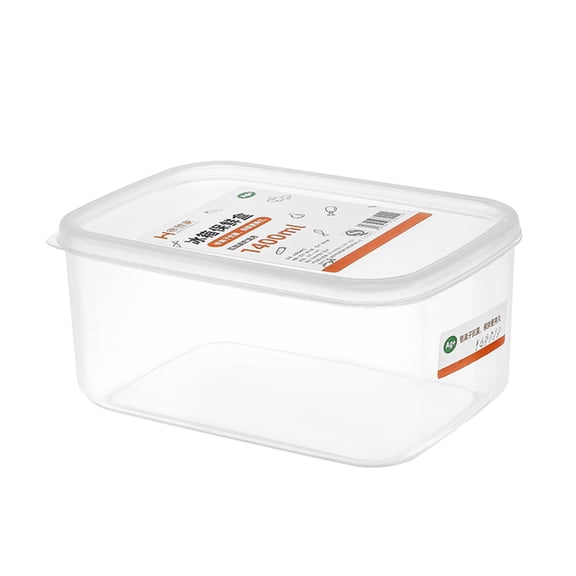 Transparent Rectangular Plastic Food Storage Containers for The Home Ideal for Kitchen Snacks Dried Goods and Keeping Grains and Pulses Fresh