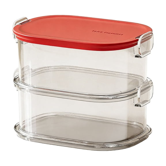 Transparent Rectangular Plastic Food Storage Containers for The Home Ideal for Kitchen Snacks Dried Goods and Keeping Grains and Pulses Fresh