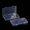 thumbnail image 1 of Transparent Rectangular Plastic Storage Box Clear Organizer Case, Durable Lightweight Visible Design Space Saving Container for School Supplies Office Desk Travel Toiletries, 1 of 6