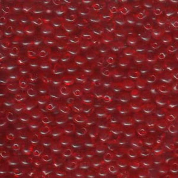 Transparent Red Miyuki Drop Beads 3.4mm DP-9140-TB