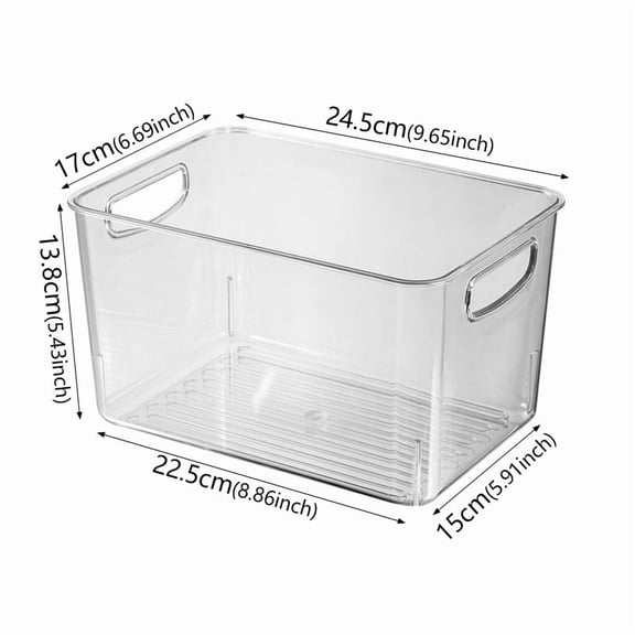 Transparent Refrigerator Storage Drawer Box Fridge Organizer Bin for Fruits Vegetables Kitchen Storage