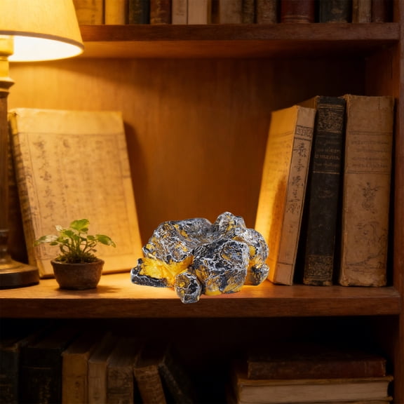 Transparent Resin Dragon Egg Dinosaur Statue - Christmas & 2026 Home Decor & Gifting, Handmade Home Decor with Non-Light Up Base, Artistic Resin Sculpture, Dinosaur Egg Ornament, 3.14*1.18in, Brown