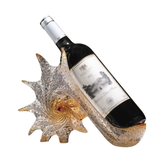 Transparent Resin Wine Rack Wave Vortex Display for Kitchen Home Bar