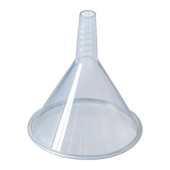 Transparent Resistant Funnel For Precises Measuring Of Viscous Fluids In Baking Workshops Or Auto Repair Shops