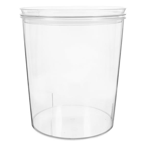 HEMOTON Transparent PET Rice Storage Bucket Airtight Food Container for Kitchen 10L