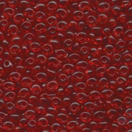 Transparent Ruby Miyuki Magatama Beads 4mm MA4-141-TB