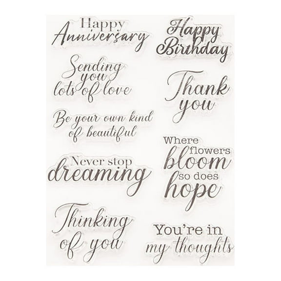 Transparent Seal Stamp DIY Scrapbooking Embossing Photo Album Decorative Paper Card Craft Art Handmade Gift