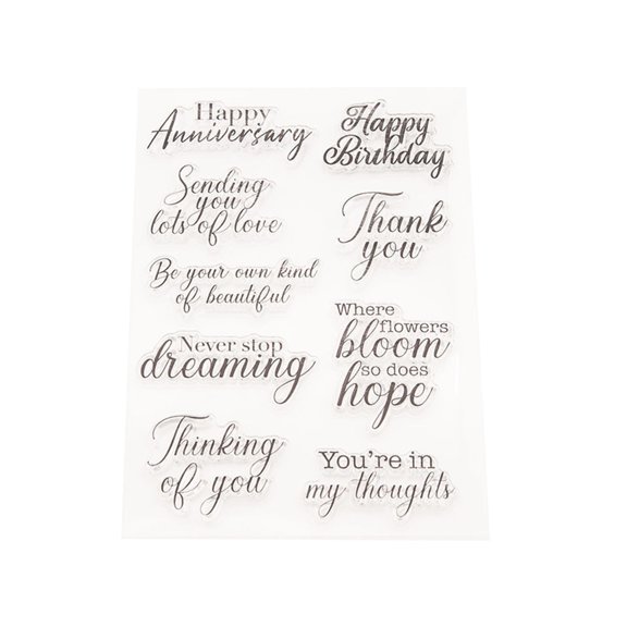 Transparent Seal Stamp Message Invitation Card Decorating Beginners Starter Hand Making Making