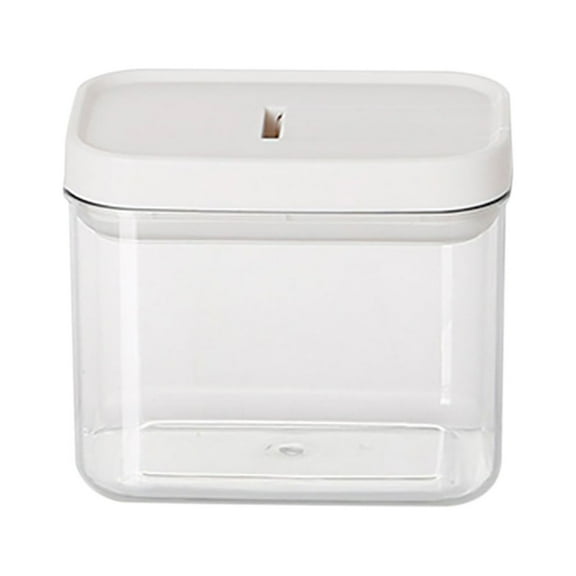 Transparent Sealed Jars,Kitchen Storage Containers with Lock Buckle,Space-Saving Stackable,for Snacks,Grains and Dry Food