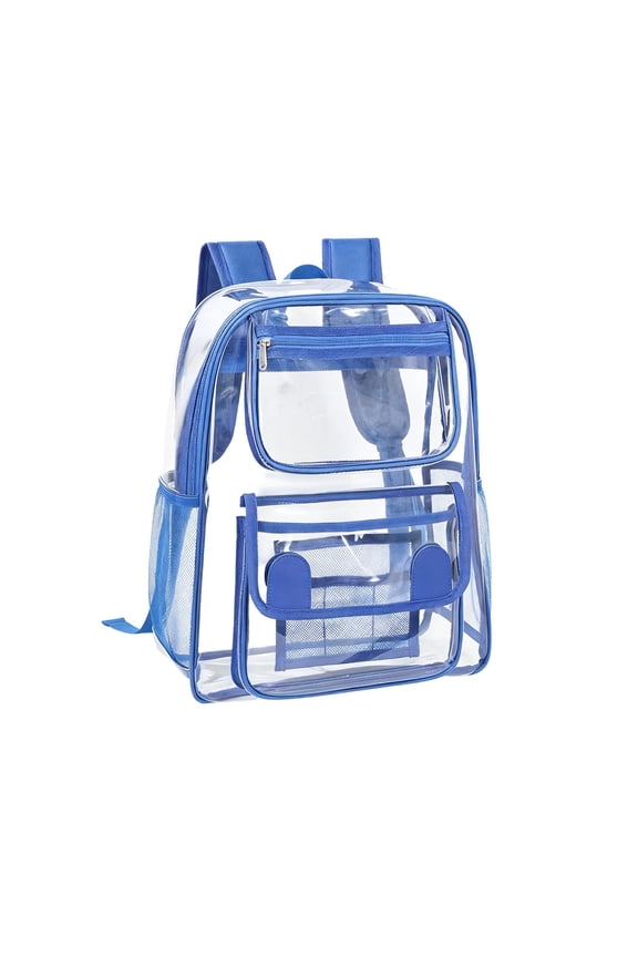 Transparent Security Backpack with Large Capacity, Multi-Compartment PVC Bag with Breathable Straps, Waterproof & Easy to Clean for Events and Daily Use