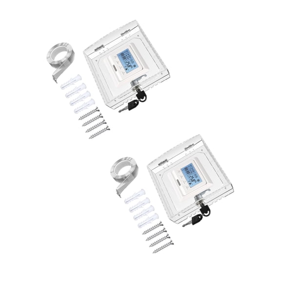 Transparent Security Enclosure For Thermostats Small Size Dustproof Protective Lock Box