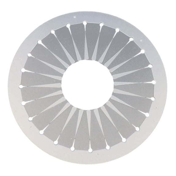 Transparent Segmented Ribbon Pleating Template, Multi Size Rosette Craft Mold Matching Rosette Maker And Ribbon Rosette Maker For DIY Badge Brooch Floral Ornament Creation