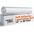 thumbnail image 1 of Transparent Self Adhesive Laminating Roll - Sheets for Decals, Sticker, Photos & More No Heat Sealing, Glossy, Clear (12" x 30 ft), 1 of 4