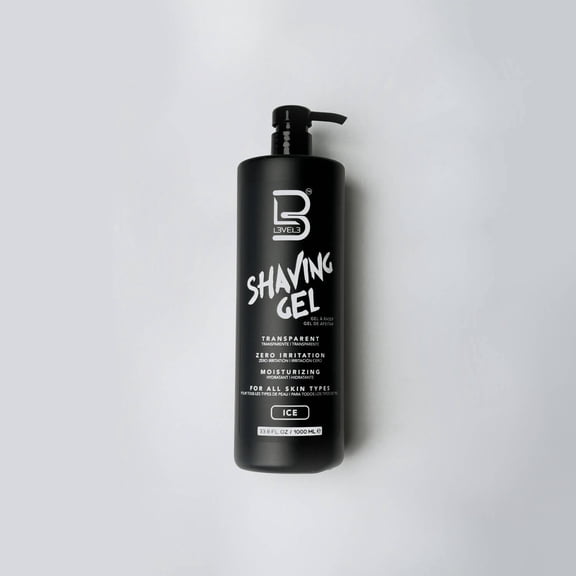 L3 - Level 3 Shaving Gel - Straight Razor Shave Gel - Non-Irritating - Refreshing Smell - No Hot Towel Necessary - Level Three Razor Gel (Ice - Large)