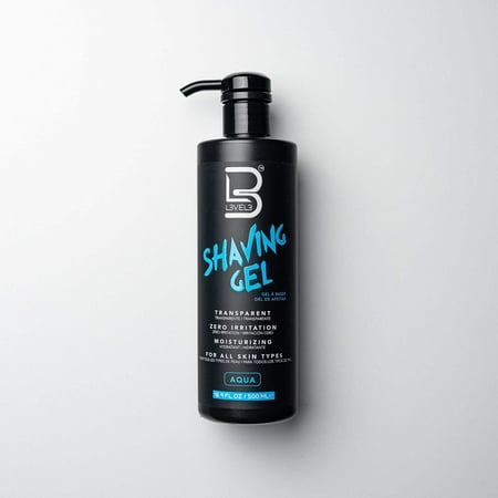 L3 Shaving Gel - Straight Razor Shave Gel - Non-Irritating - Refreshing Smell - No Hot Towel Necessary - Level Three Razor Gel (Aqua)