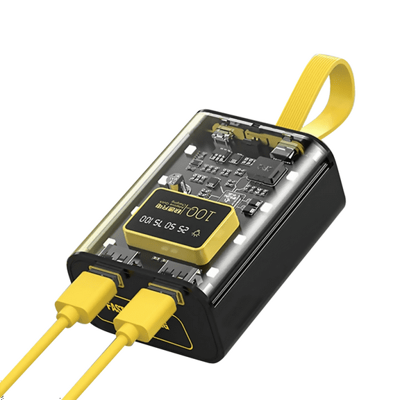 Transparent Shell Power Bank Box 10W Fast Charging, Large Screen Display for 18650 Batteries, Convenient for Travel APPLAYERR Spare Part