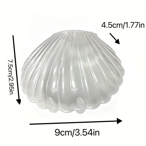 Transparent Shell-shaped Candy Box,Reusable Easy Clean for Wedding Party Livingroom Decor