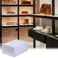 thumbnail image 1 of Transparent Shoe Box Organizer Large Flip Drawer Stackable Plastic Storage Box For Closet Under Bed, 1 of 6