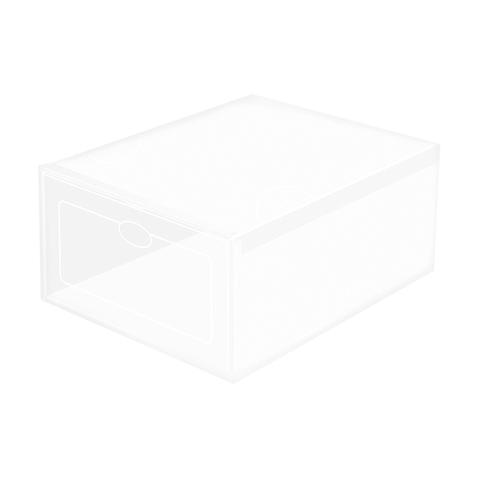 Transparent Shoe Box Plastic Drawer Organizer Stackable Storage Case ...