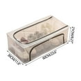 thumbnail image 1 of Transparent Shoe Storage Box Foldable Shoe Box Dustproof Shoe Organizer No-Install Clear Shoe Box PVC Shoe Container Eczema Protection 23.6x11.8x8.27in, 1 of 4