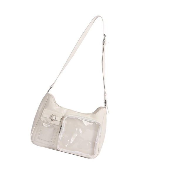 Transparent Shoulder Bag Fashion Itabag Clear Window for PinsAn1meDisplay Toted Bag Handbag Crossbody Bag for Women