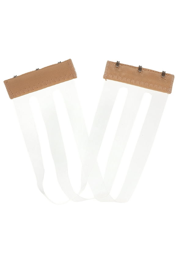 Beige Plastic and Polyester Bra Extenders for Comfortable Fit