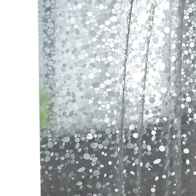 Transparent Shower Curtain Lining, Pebble Pattern Plastic Bathroom Shower Curtain - Walmart.com