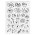 thumbnail image 1 of Transparent Silicone Stamps, 1 Pcs T1509 Mosaic Leaves Clear Stamps for Card Making Decoration DIY Craft, Clear, 1 of 6