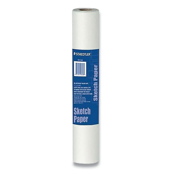 Transparent Sketch Paper Roll, 12" X 50 Yd, White | Bundle of 5