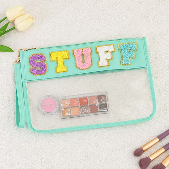 Transparent Snack and Toiletry Zipper Bag, Portable Waterproof Handheld Makeup Organizer for Cosmetics Snacks and Travel Essentials for Home Office and Travel