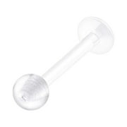 SFASCUMOP Transparent Soft Rod Anti Allergy Acrylic Tongue Nail Navel Nail Lip Nail Ring Eyebrow Nail Piercing Piercing Nail