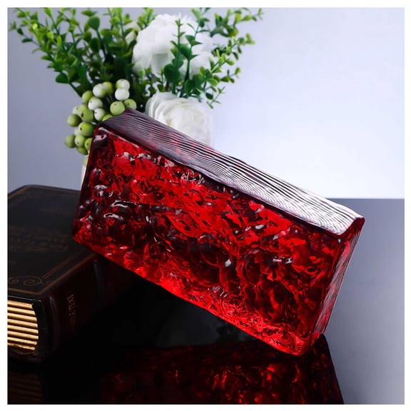 Transparent Solid Glass Bricks, Rectangular Solid Glass Brick Decorative Partition Wall for DIY Lighting fixtures,Tables
