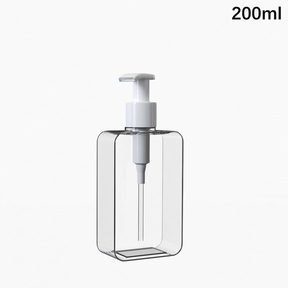 Transparent Square Soap Dispenser, Countertop Lotion Bottle With Pump Bathroom Lotion Liquid Soap Dispenser Refillable Emp