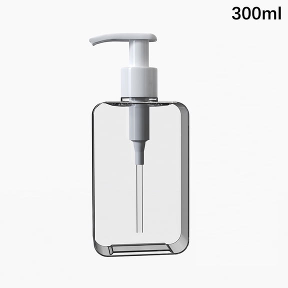 Transparent Square Soap Dispenser, Countertop Lotion Bottle With Pump Bathroom Lotion Liquid Soap Dispenser Refillable Emp