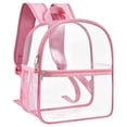 thumbnail image 1 of Transparent Stadium Approved Backpack, Clear Small Bag with Reinforced Shoulder Straps for Concerts and Events, Stationery Supplies, 1 of 8