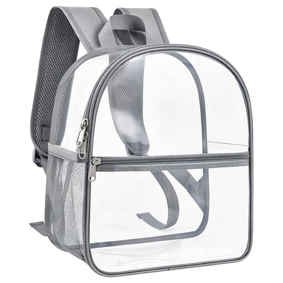 Transparent Stadium Approved Backpack, Clear Small Bag with Reinforced Shoulder Straps for Concerts and Events, Stationery Supplies