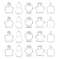 thumbnail image 1 of Transparent Sticker Pack for Glass Bottles and Bookmarks, Decorative DIY Floral and Craft Stickers, Scrapbooking, Journals and Creative Home Decoration, 1 of 3