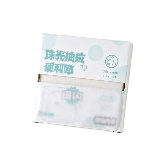 Transparent Sticky Notes, 100 Sheets Pull Out Memo Notes With Strong Adhesive, Clear Page Markers For Office, Work, Study, Document Notes, Stationery Supplies(Style D)